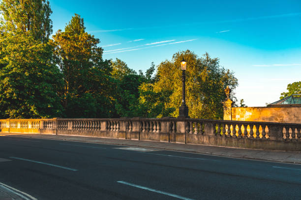 Empty street at Oxford in morning