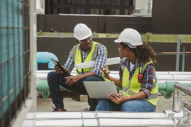 istock Industrial engineer work on site. engineer visit and inspection site engineer at industrial site. Inspector engineer check and working on site 2161892419