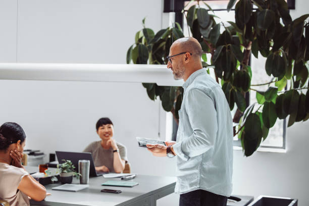 istock Business Meeting with Team Collaboration in Modern Office 2161896260