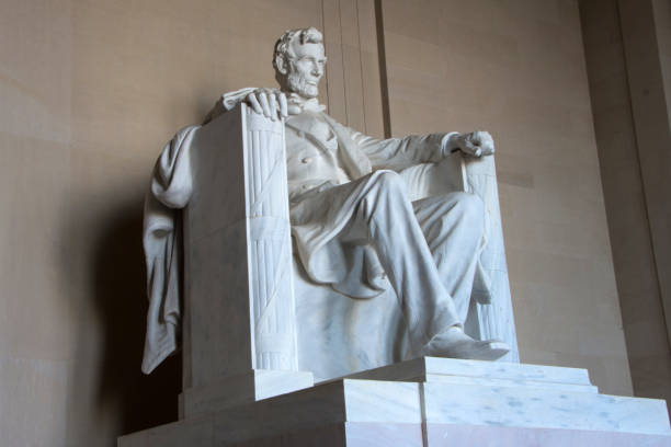 istock Washington DC - Lincoln Memorial - Statue Low Angle View 2161899858