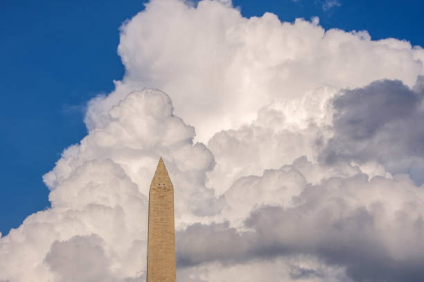 Washington DC - Washington Monument & Large Cloud Horizontal