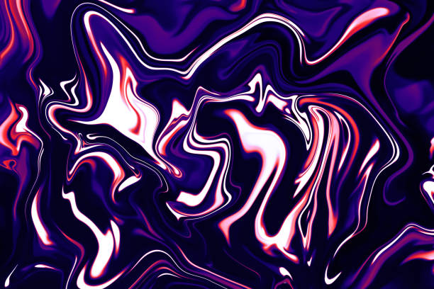 istock Marble Neon Abstract Purple Background Ultra Violet Navy Pink Blue White Wave Sea Pattern Ink Colorful Holographic Gradient Ebru LSD Glitch Marbled Texture 2161900598