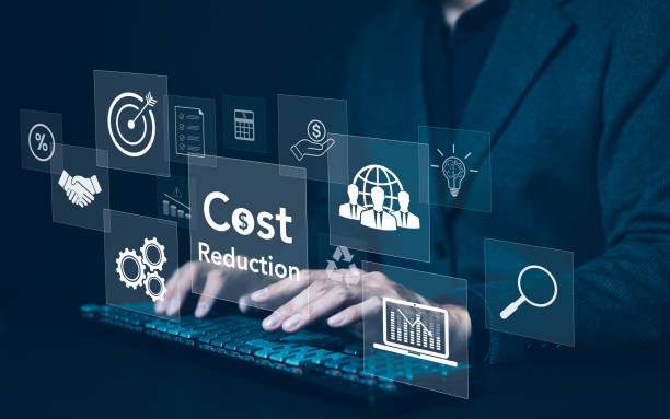 istock Cost reduction concept. Increase quality, speed, efficiency, and Optimization for products or services to improve company performance. Successful corporate strategy and management. Effective business, 2161903575