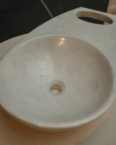 istock Grey Marble Spoon Display in Showroom 2161909701