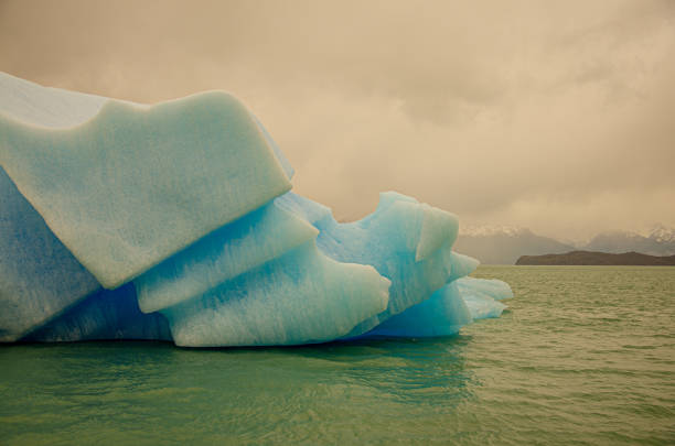 An iceberg floating on Calafate, Argentina.