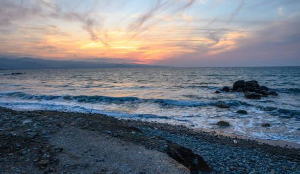 istock Mediterranean sunset in autumn 2023, beach in the evening 11 2161914814