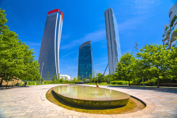 istock Milan business district Tre Torri skyscrapers view 2161918407