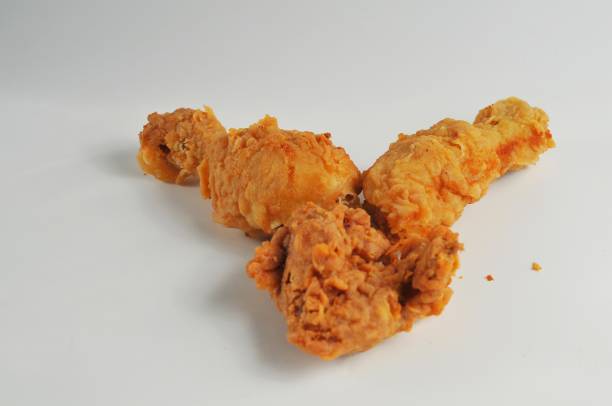istock Fried chicken isolated on white background, perfect for article 2161922639