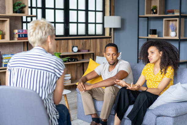 istock Young couple in a financial counselling session 2161928084