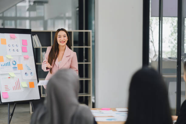 istock Business professionals discussing work during a meeting in the office. 2161929680
