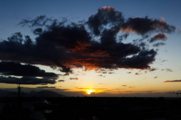 istock Sunset Sky South Pacific With Sun And Clouds 2161931474