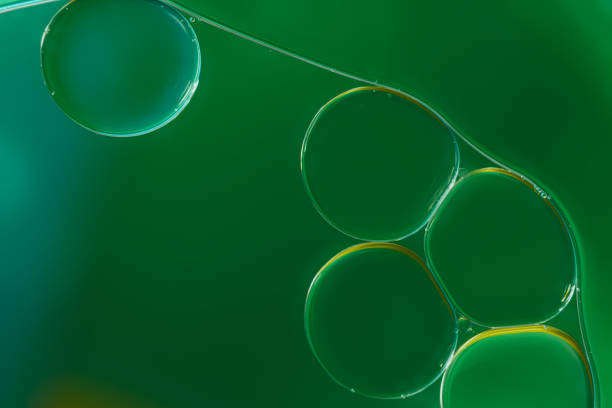 istock Close up ,oil drops floating on water surface . 2161942801