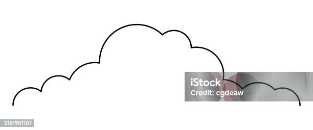 Line Cloud Texture Cloud Line Shape Graphic Clouds Outline Clouds Lined Cloudy Line Simple ...
