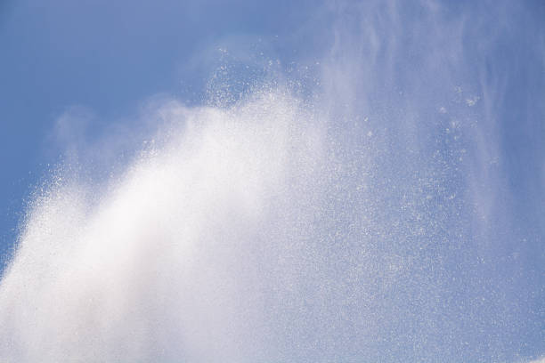 Fountain in Victory Park on the Svisloch river in Minsk, Belarus