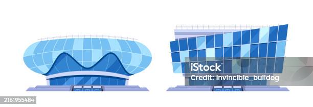 Modern Structures Drawable Two Futuristic Buildings Showcasing Unique Modern Architecture Creative ...