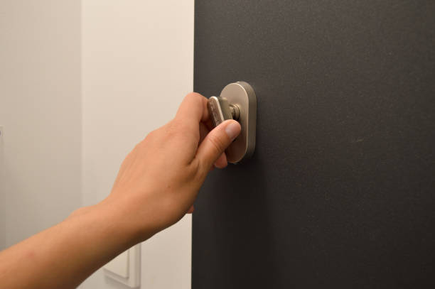 istock Securing New Apartment by door locker 2161956303