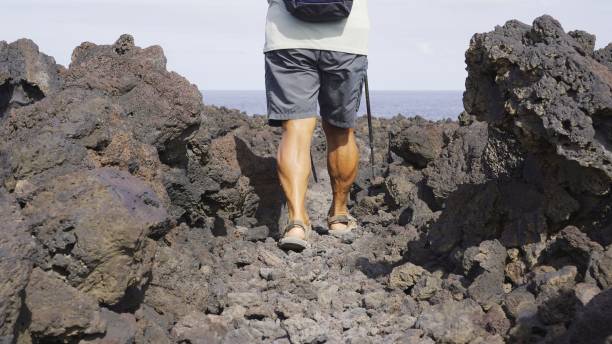 istock Details of Legs on Lava Path 2161958123