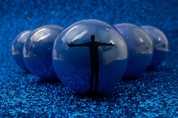 Individuality versus conformity The image represents the tension between being unique and fitting into a group.