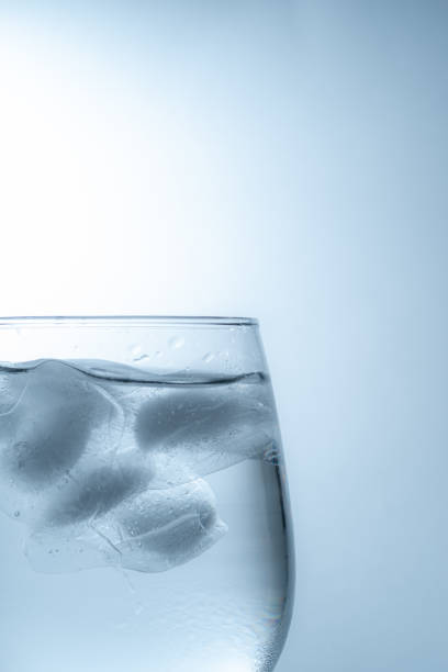 Water poured into a glass