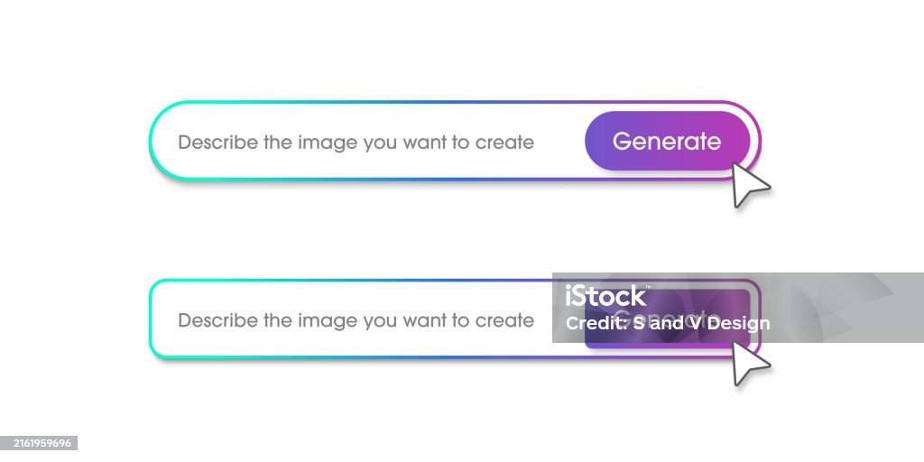 Floating Ai Input Box Generative Ai Bar Input Prompt As Commands For Create Gradient Color ...