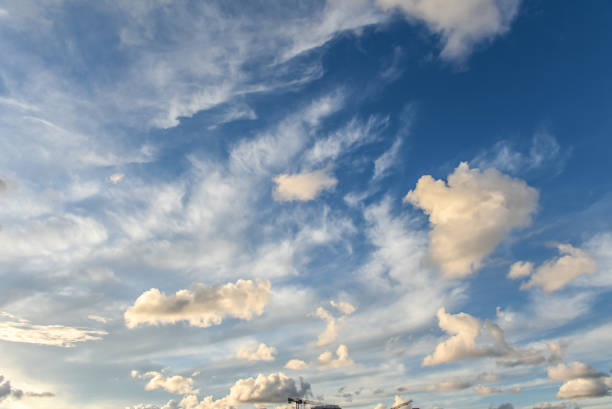 winter sky in cyprus at sunset