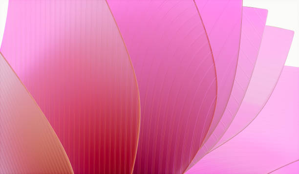 istock 3d rendering of abstract layered crystal glass background. 2161969905