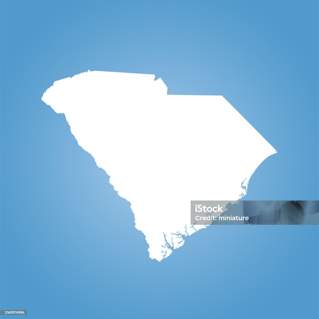 Sc Vector South Carolina Map Stock Illustration - Download Image Now - Abstract ...