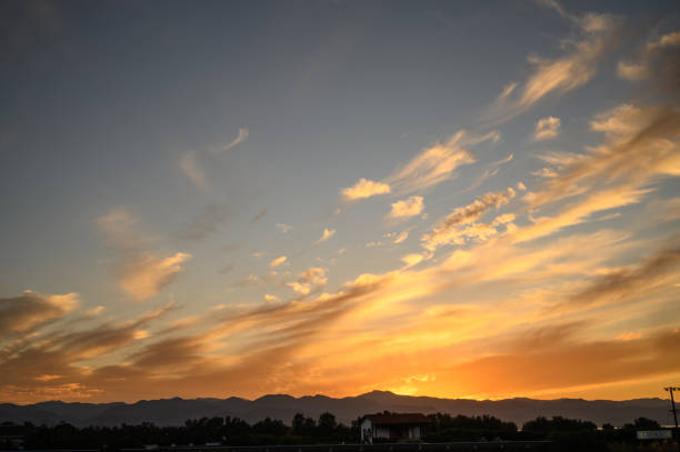 istock light overcast clouds in the winter Mediterranean sky at sunset 8 2161979026
