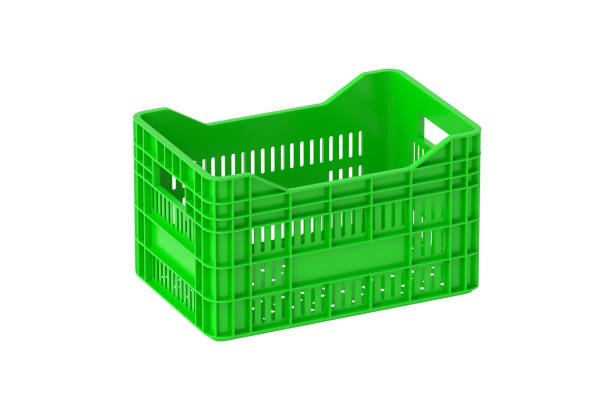 istock Crate for fruits or vegetables isolated on white background. 3d render 2161982712