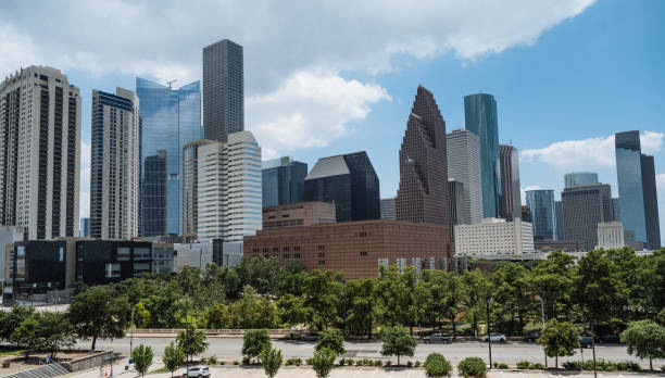 istock Famous skyline in Houston, Texas, USA 2161984503