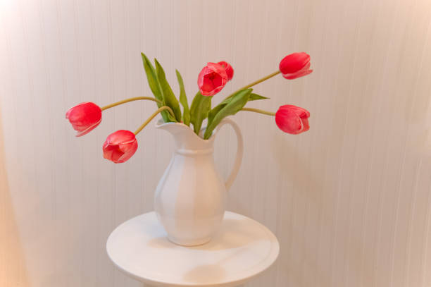 Spring Tulips in a pitcher- Howard County, Indiana