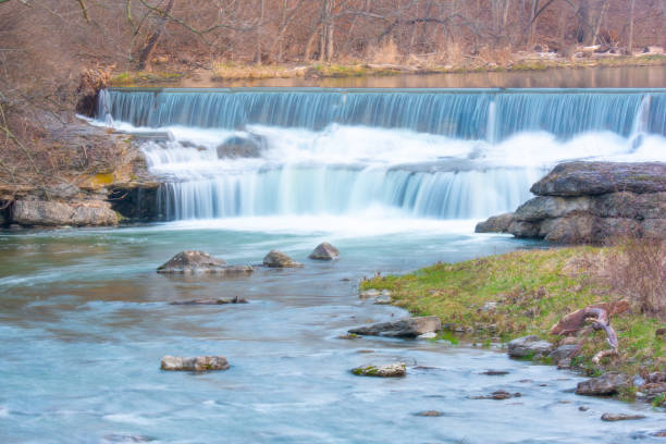 istock Waterfall-Pipe Creek Falls-Cass County, Indiana 2161984650