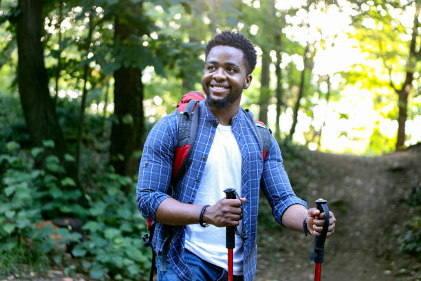 istock Young man hiking in nature 2161986035
