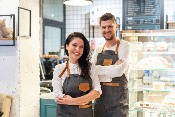 istock Cheerful barista 2161986814