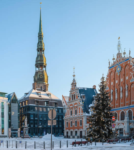 istock Town Hall Square in Old Riga in Latvia 2 2161988262