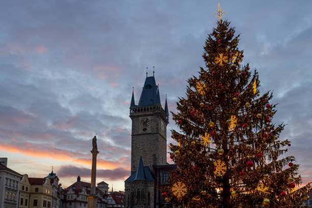 istock Old Town Square at Christmas time, Prague, Czech Republic 2161993559