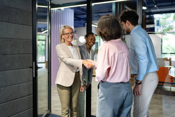 istock Employees at a business meeting 2161994116