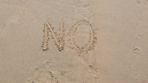 istock No word on the yellow sand background. Beach in summer time. 2161996595