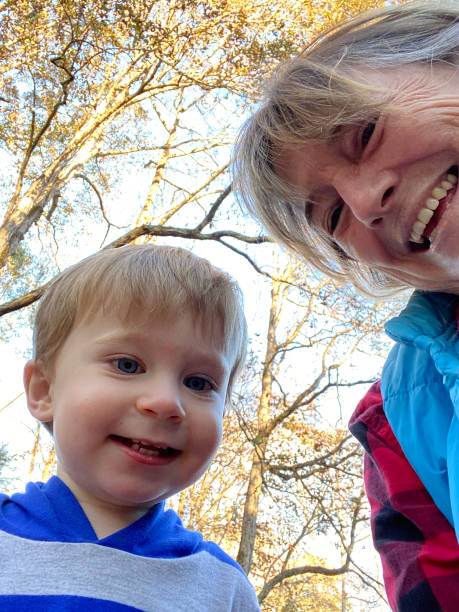istock Grandmother and grandson head shot 2162003683