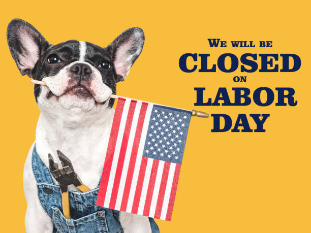 istock Signboard We will be closed on Labor Day 2162005771