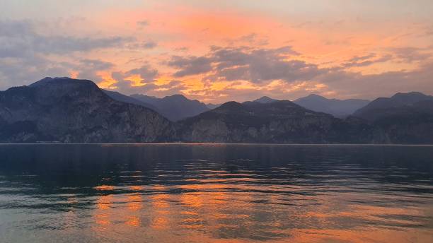 istock Sunset on Lake Garda, Italy 2162006572