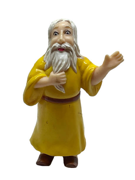 istock Toy grandfather on a white background 2162006573