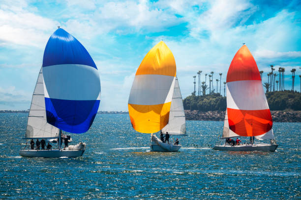 Sailboat with the Spinnaker out