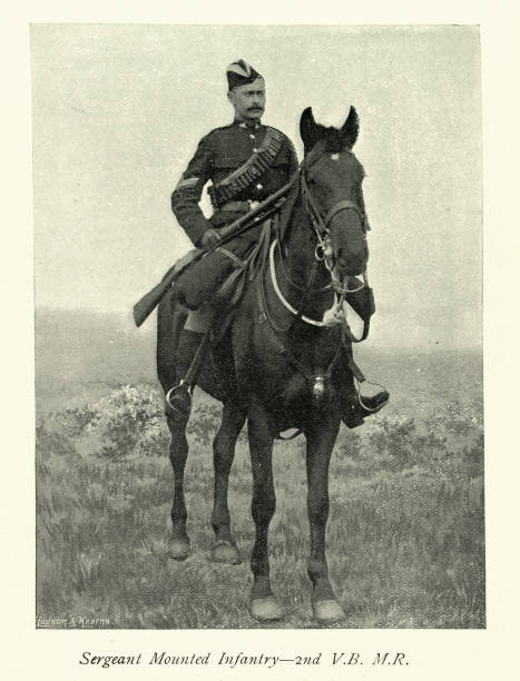 istock British Army volunteer soldier, Sergeant Mounted Infantry, Victorian military history, 1890s, 19th Century, 2nd (Exminster) Devonshire Mounted Rifle Volunteer Corps 2162017460