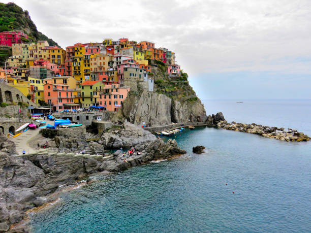 Cinque Terre is a centuries-old village on the rugged Italian riviera coastline