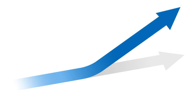 graphic material, Elegant and Modern Arrows Representing Growth and Progression,vector material moving up stock illustrations