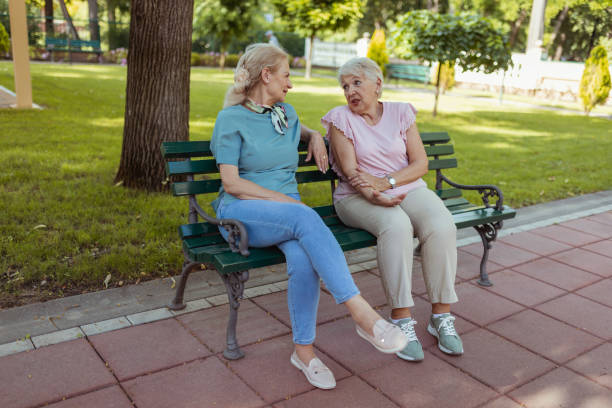 istock Two Senior Women Enjoying Together 2162029150