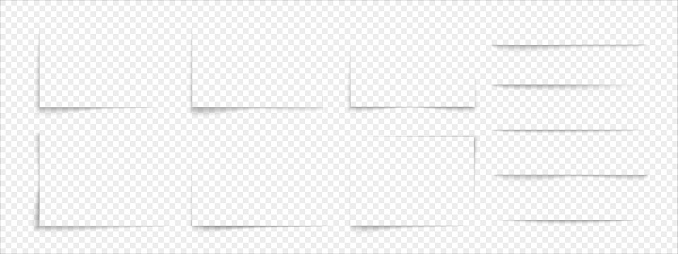 Rectangular Shadow Border Rectangular Shadow Border From A Sheet Of ...