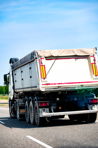 istock Tipper semi-trailer on the highway 2162038457