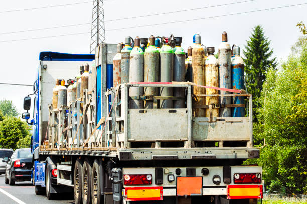 istock A truck carrying technical gases 2162038567